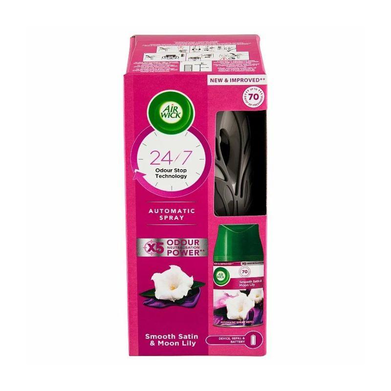 Air Wick Smooth Satin & Moon Lily - Komplet Osveživač Prostorija - 250ml