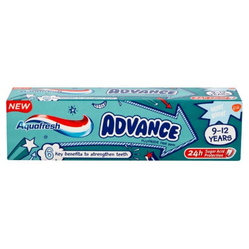 Aquafresh Advance dečija pasta za zube (9–12 godina) – 75 ml