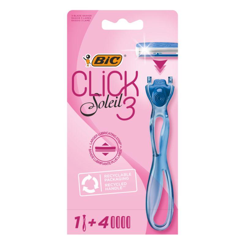 BIC 3 Click Soleil – Ženski brijač (Drška + 4 dopune)