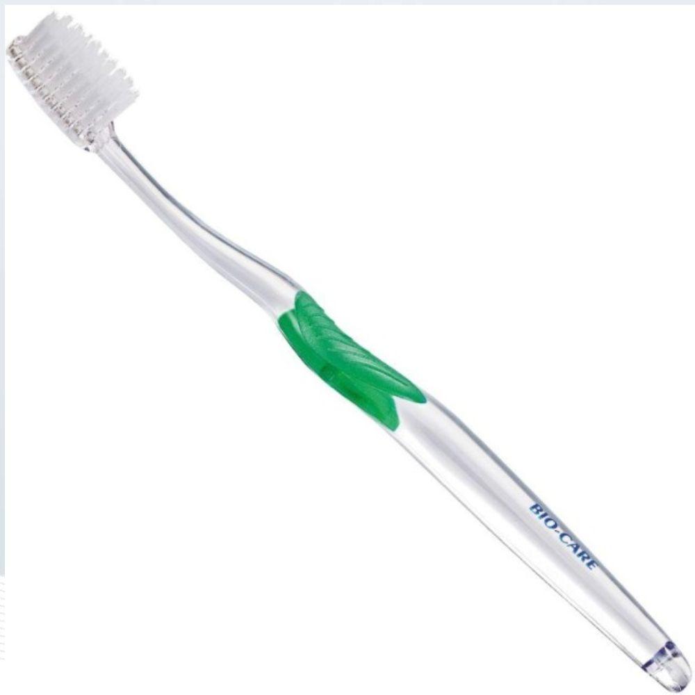 BIOCARE - Anti microbal Toothbrush with JADE- SILVER Medium Soft