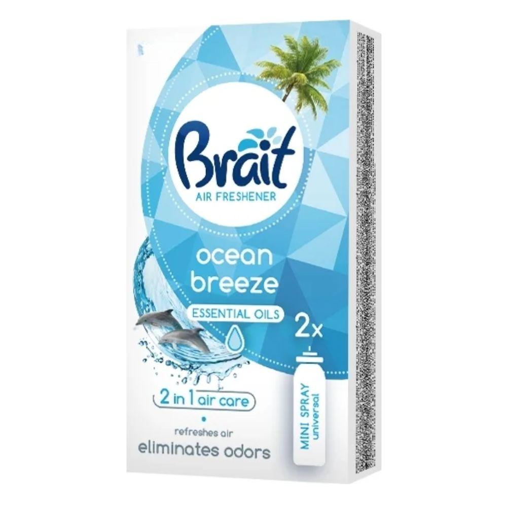 Brait Mini Sprej Dopuna Ocean Breeze 2x10ml Osveživač Vazduha Neutralizator Mirisa