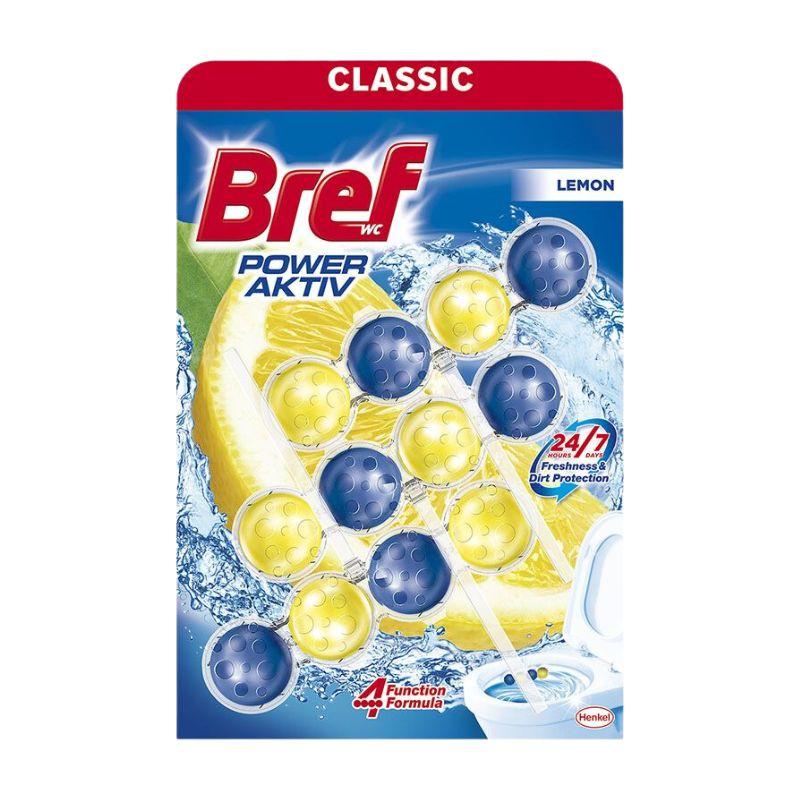 Bref Power Aktiv Lemon 4 Funkcije WC Osveživač - 3x50g