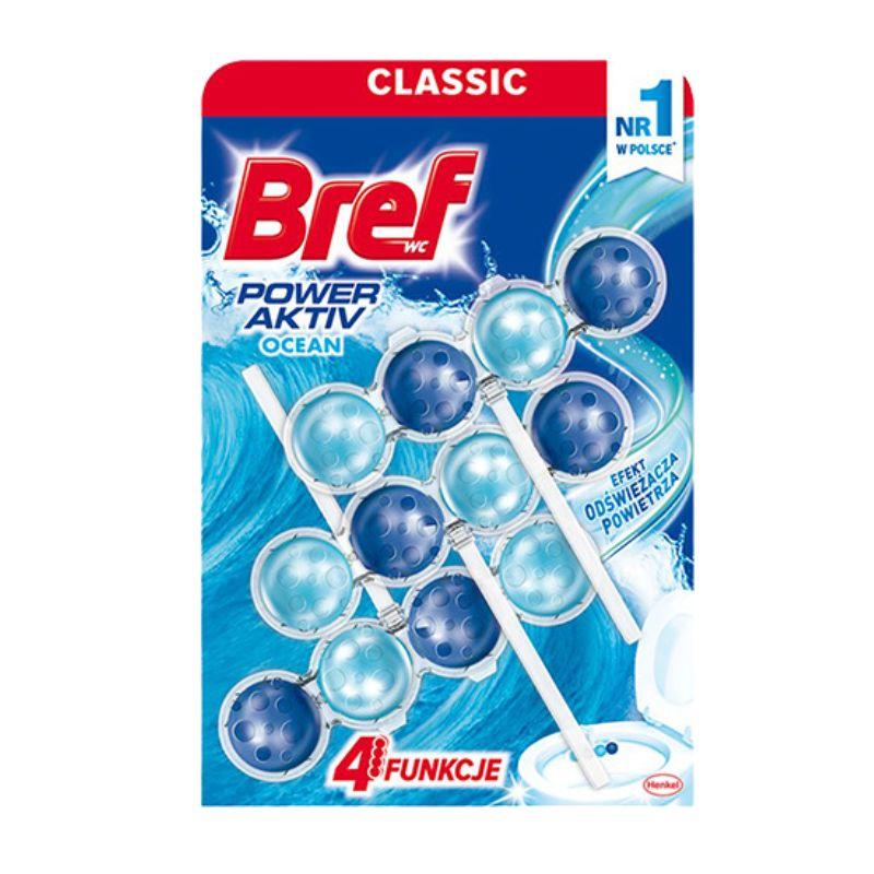 Bref Power Aktiv Ocean - 4 Funkcije WC Osveživač - 3x50g