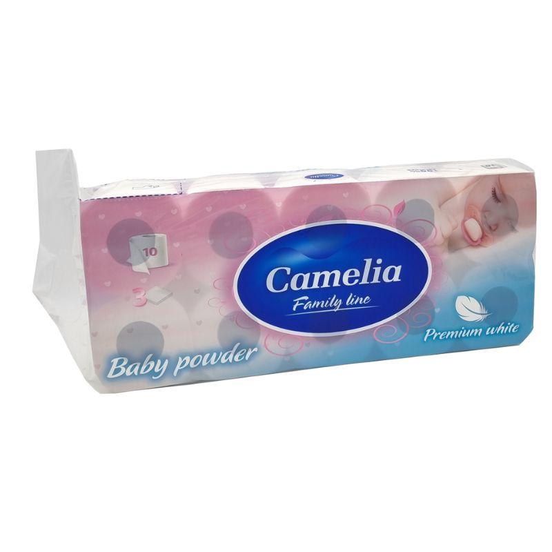 Camelia Baby Powder Toaletni Papir – Troslojni, 10 Rolni