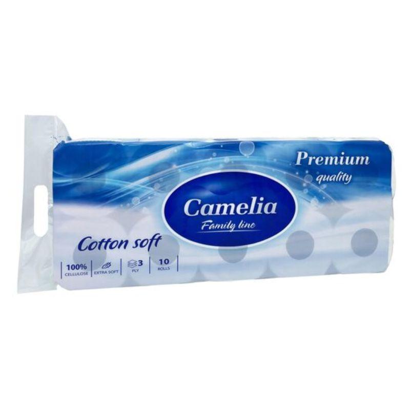 Camelia Premium Toaletni Papir – Troslojni, 10 Rolni