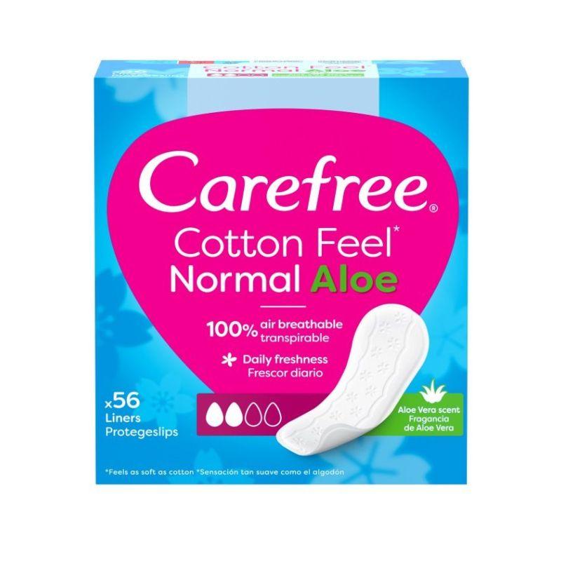 Carefree Cotton Feel Aloe – dnevni ulošci Normal (56 komada)