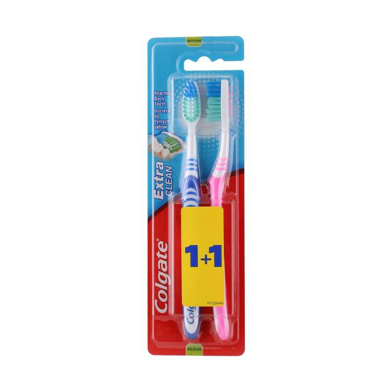 Colgate Extra Clean četkica za zube – 1+1 gratis (pakovanje sadrži 2 četkice)