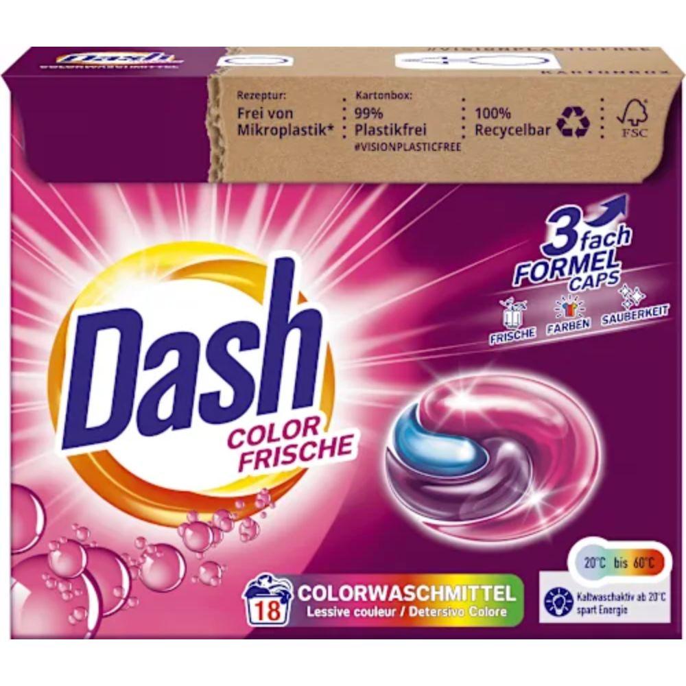 Dash 3-in-1 Color Frisch kapsule za pranje veša – 18 komada
