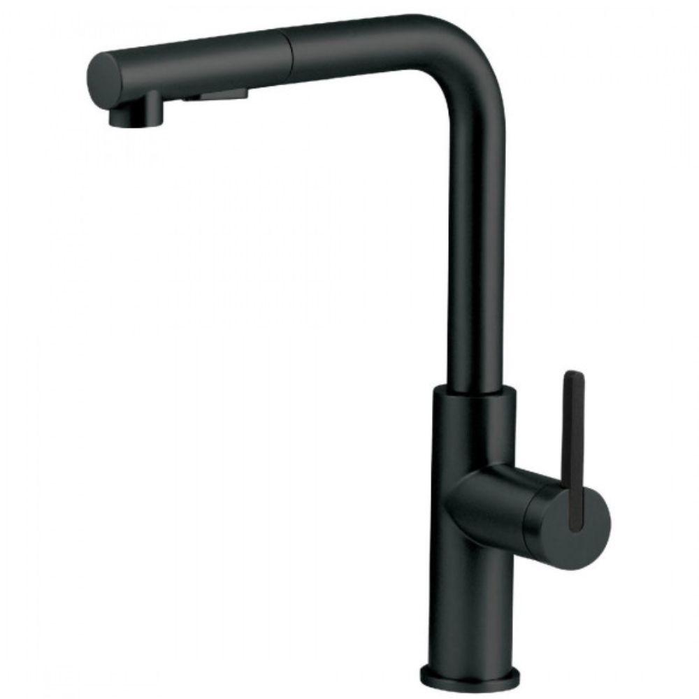 Deante MOMI BKM N73M slavina – crna, sa tuš glavom na izvlačenje