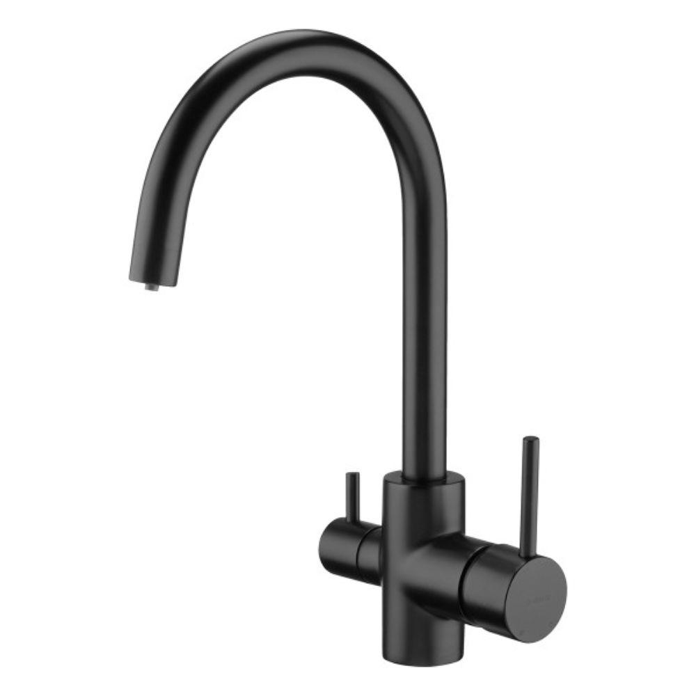 Deante Slavina BCH N64MDeante slavina BCH N64M – granitna, crna mat, visok pritisak, 342 mm visina