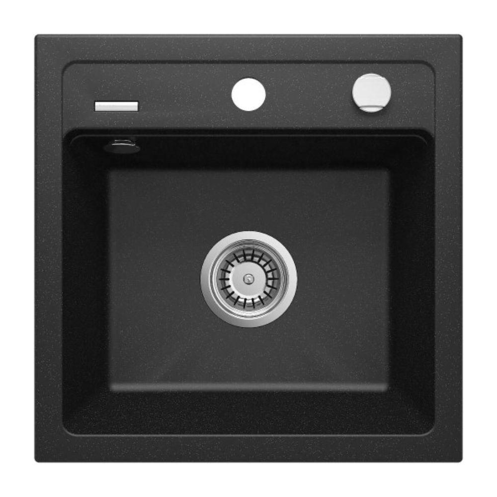 Deante sudopera Zorba 44/MGRA ZQZ G103 – granitna, metalik grafit, 1 korito, 44x44 cm