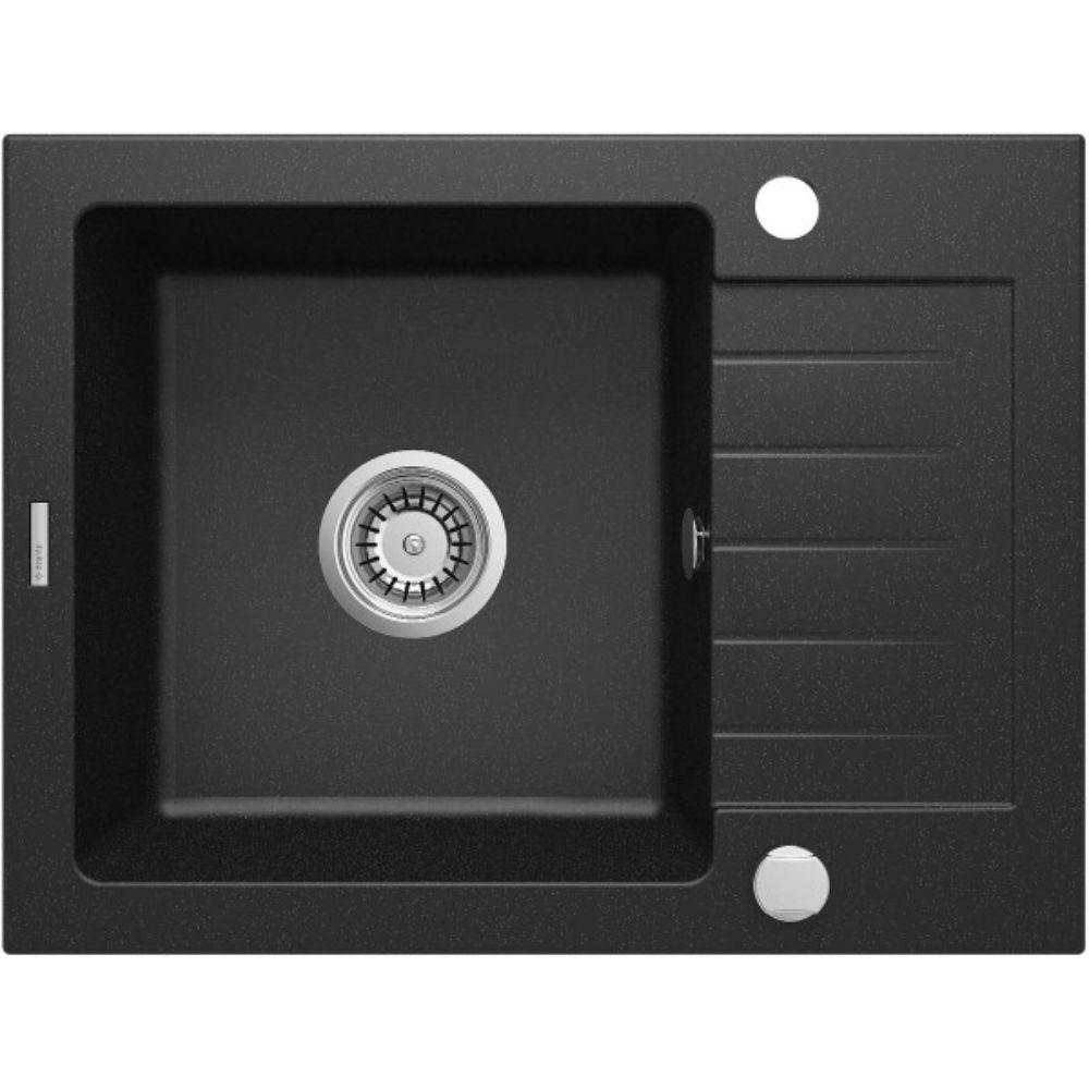 Deante Zorba sudopera ZQZ G11A – granitna, metalik grafit, 1 korito, 580 x 440 mm