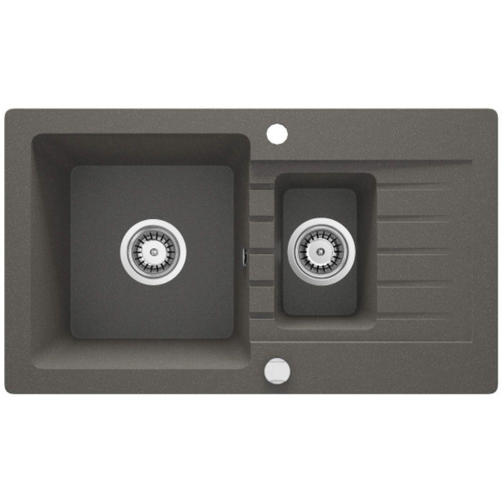 Deante Zorba ZQZ T513 – Granitna sudopera 76/AN/2/O, antracit