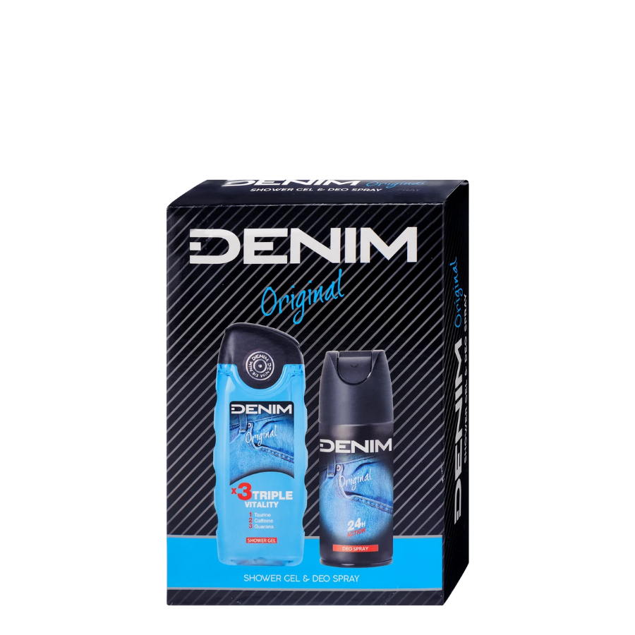 Denim Original poklon set (dezodorans 150ml + gel 250ml)