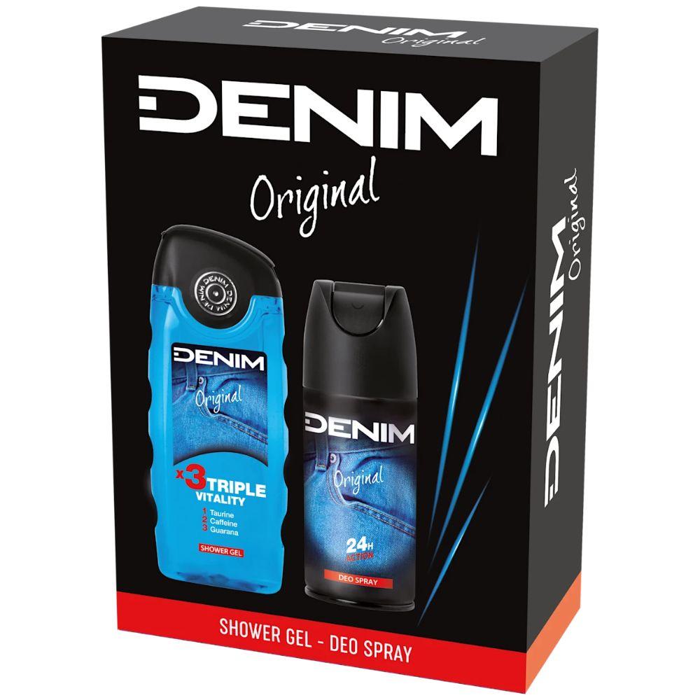 Denim Original poklon set (dezodorans 150ml + gel 250ml)