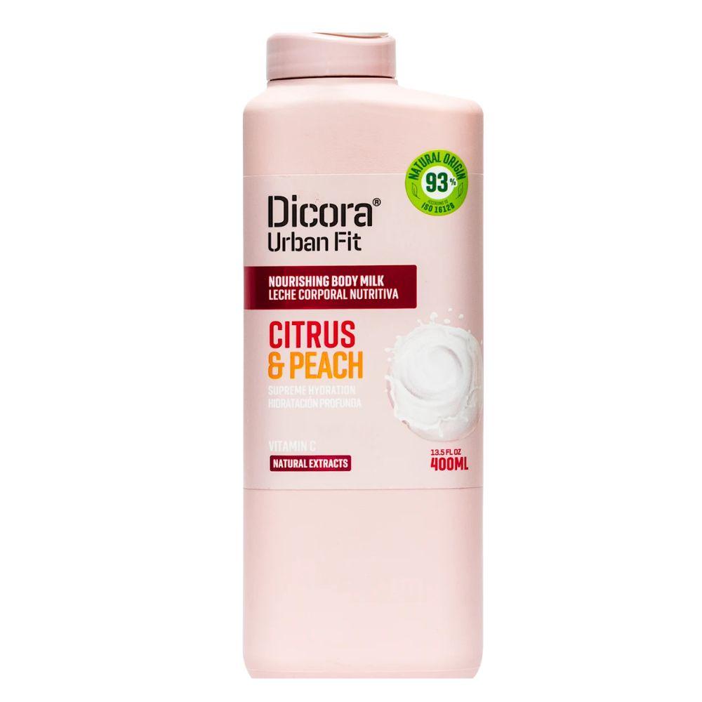 Dicora Urban Fit hranljivo mleko za telo Citrus & Peach 400ml