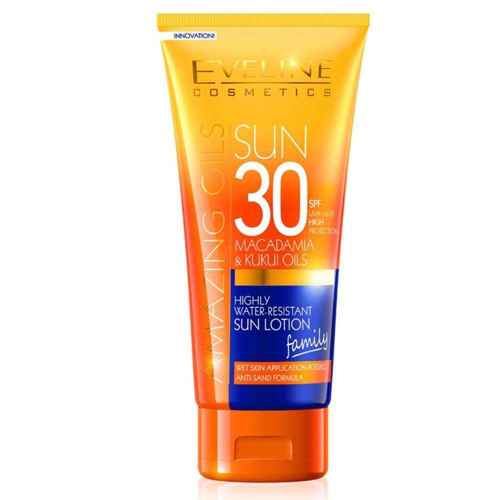 Eveline vodootporni losion za sunčanje SPF 30 za celu porodicu