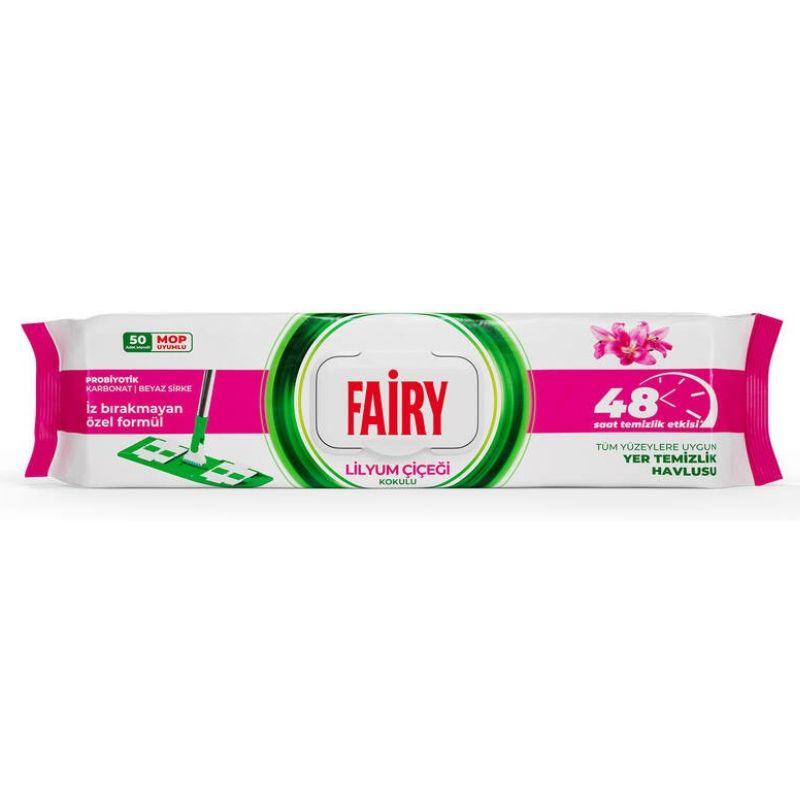 Fairy vlažne maramice za čišćenje poda Ljiljan 50 kom
