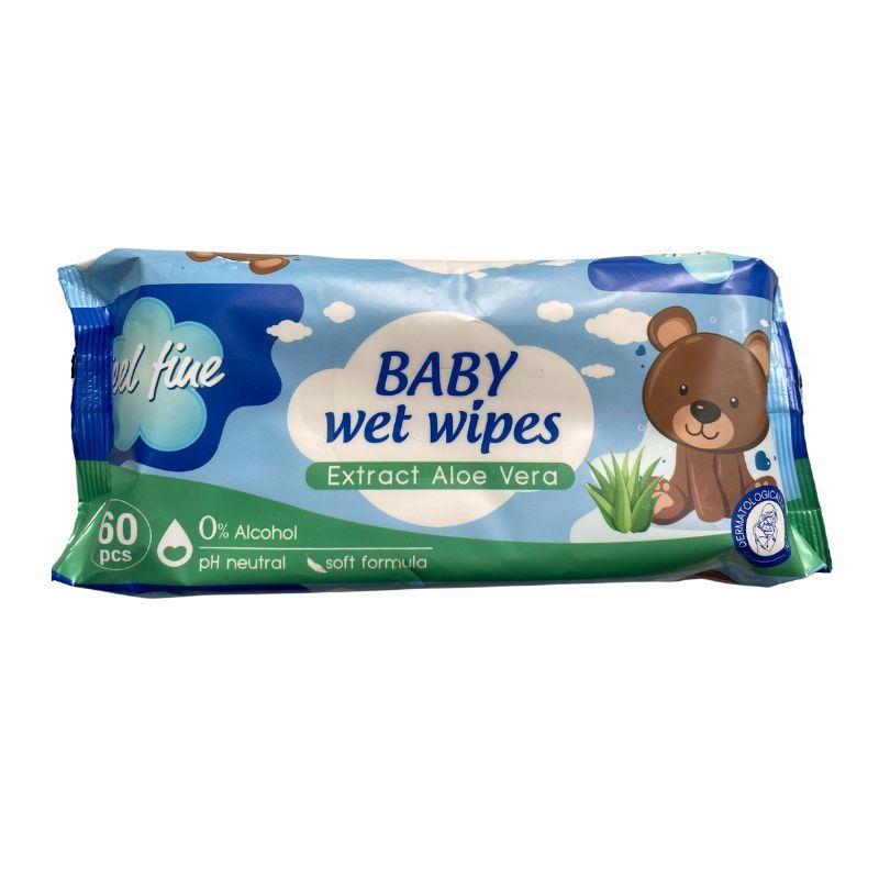 Feel Line Baby Wet Wipes Aloe Vera vlažne maramice za bebe – 60 kom