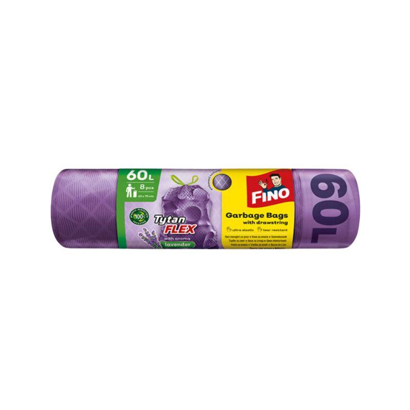 FINO Kese za Smeće Tytan FLEX - Lavanda, 60l, 8 komada