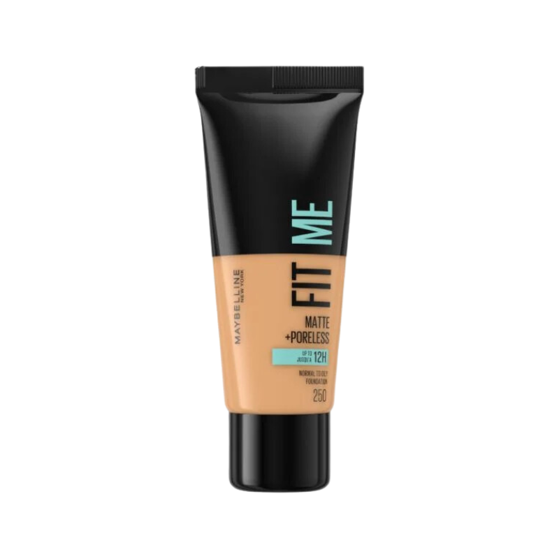 Fit me tečni puder – 250 Sun Beige, 30 ml