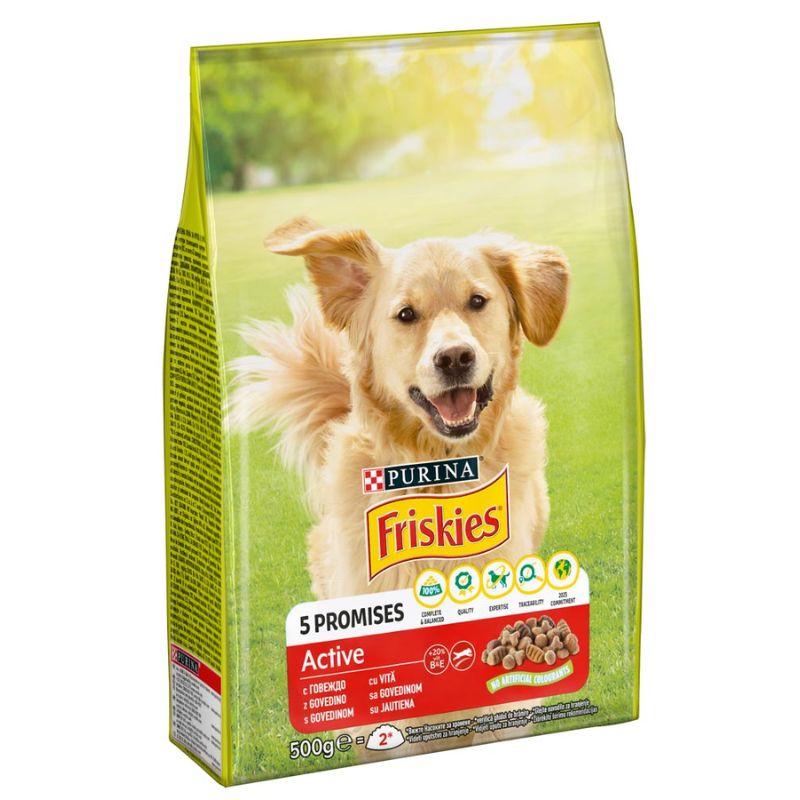 Friskies Actiive 5 Promises granule za pse - Govedina - 500g