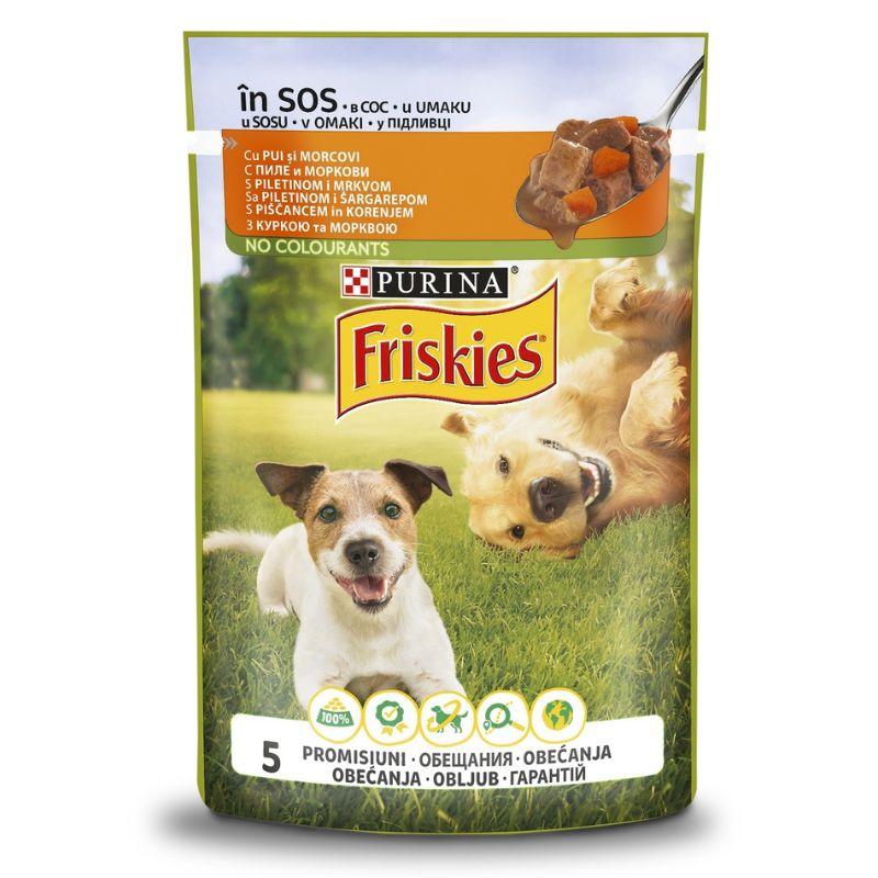 Friskies Dog - Komaddici u sosu sa piletinom i šargarepom - 100g