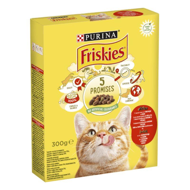 Friskies granule za mačke - Meso, piletina i povrće - 300g