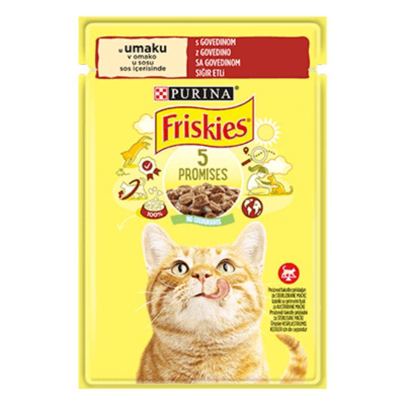 Friskies vlažna hrana za mačke - U umaku s govedinom - 85g