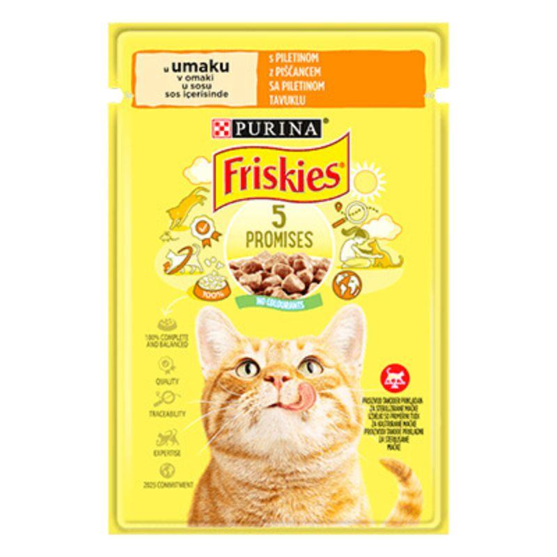 Friskies vlažna hrana za mačke - U umaku s piletinom, 85g