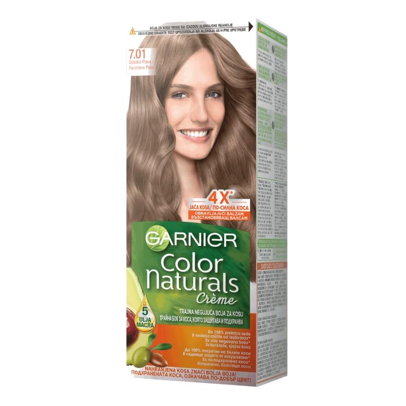 Garnier Color Naturals 7.01 Duboko Plava - Hranljiva Krema za Bojenje