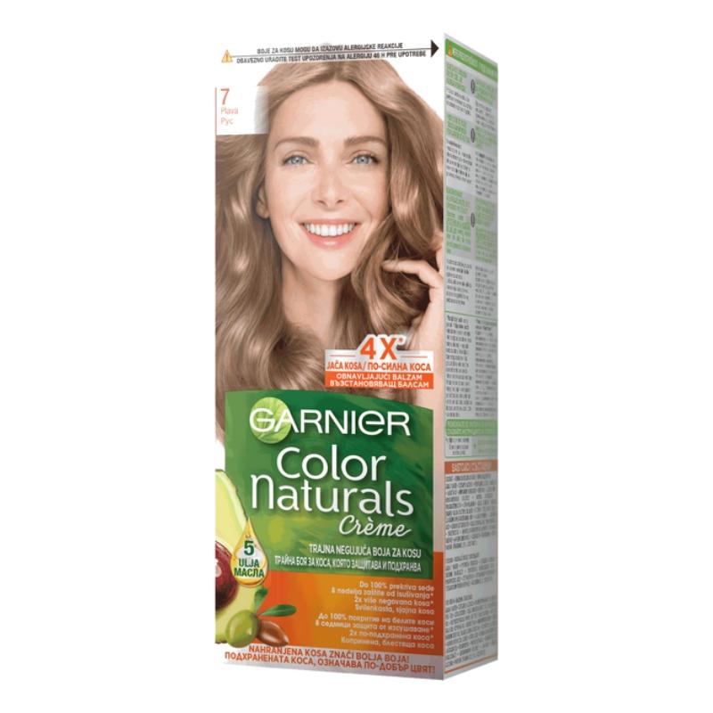 Garnier Color Naturals 7 Plava - Hranljiva Krema za Bojenje