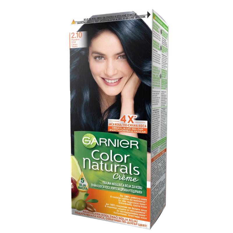 GARNIER Color Naturals Boja za kosu 2.10 - Hranljiva Krema za Bojenje  