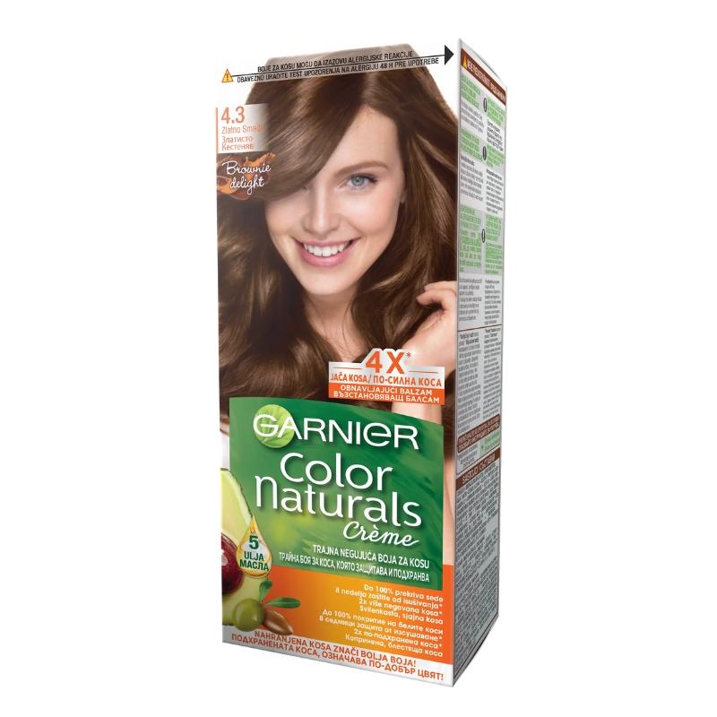 GARNIER Color Naturals Boja za kosu 4.3 - Hranljiva Krema za Bojenje