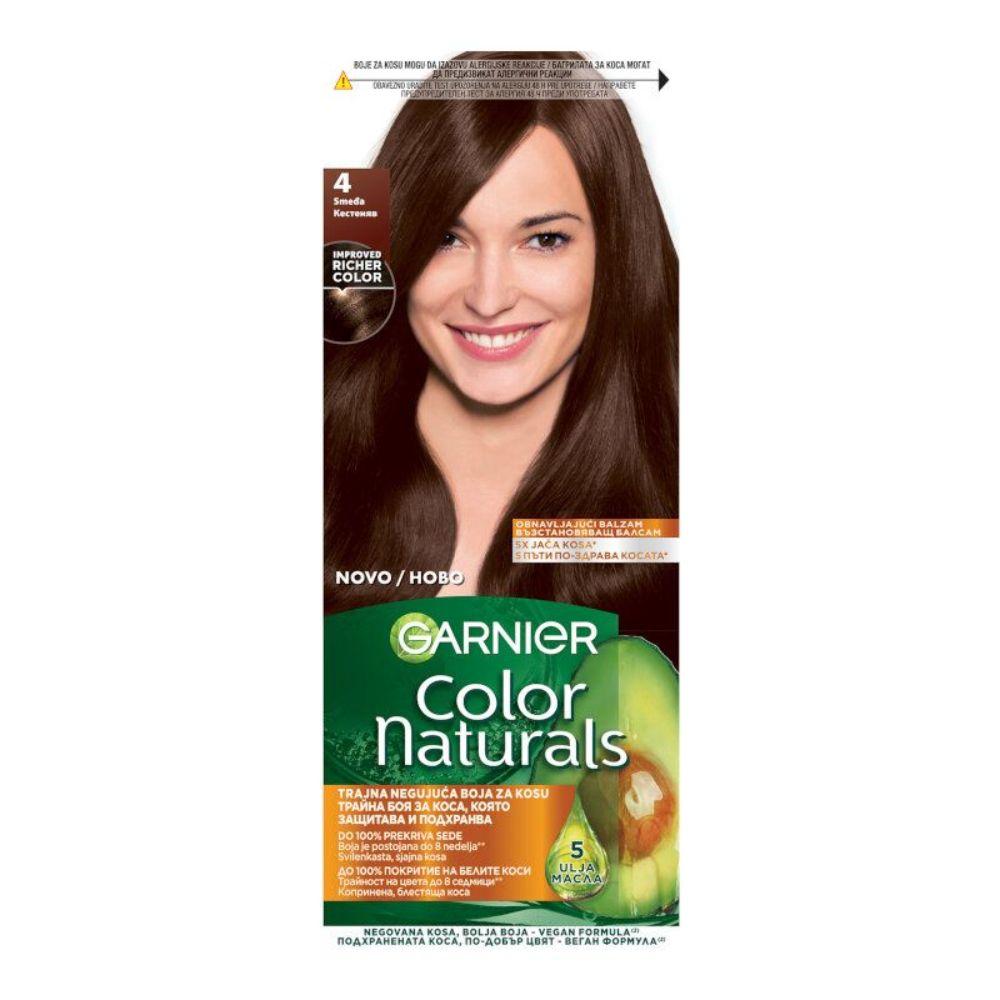 Garnier Color Naturals boja za kosu 4 – Hranljiva krema za bojenje