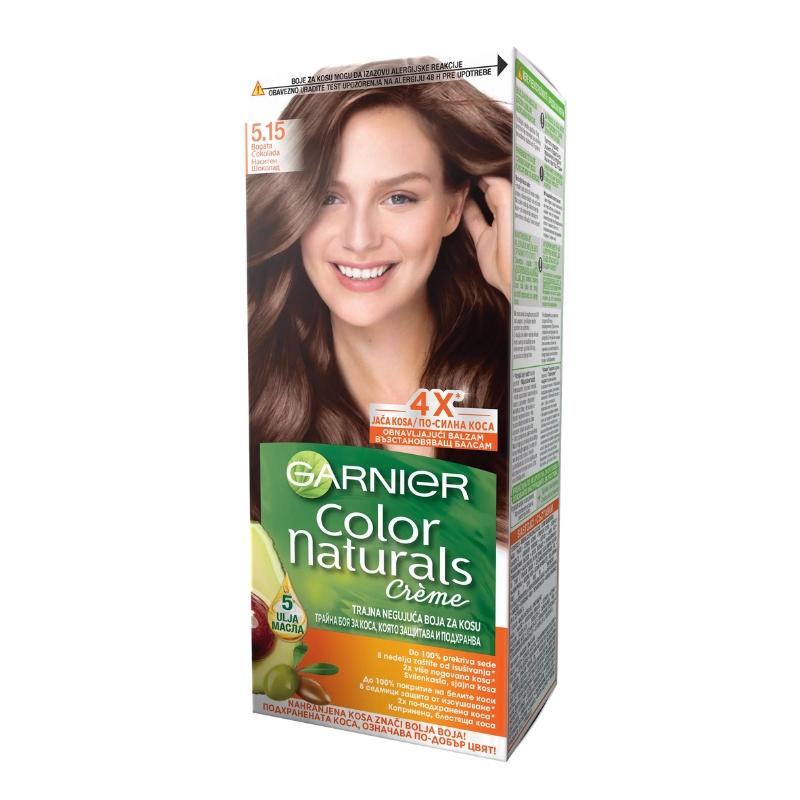 GARNIER Color Naturals Boja za kosu 5 1/2 - Trajna Boja sa Hranljivim Ulja