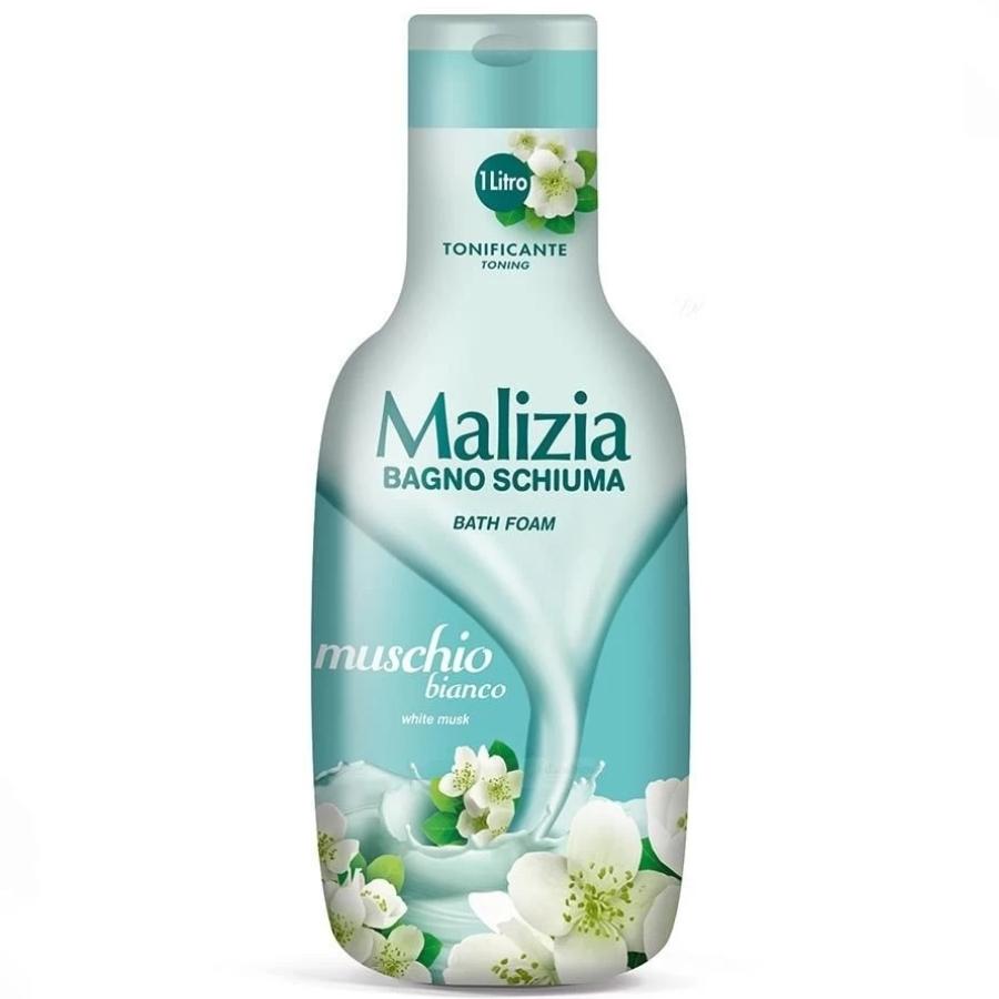 Gel za kupanje beli mošus pena za kupanje 1000ml Malizia 