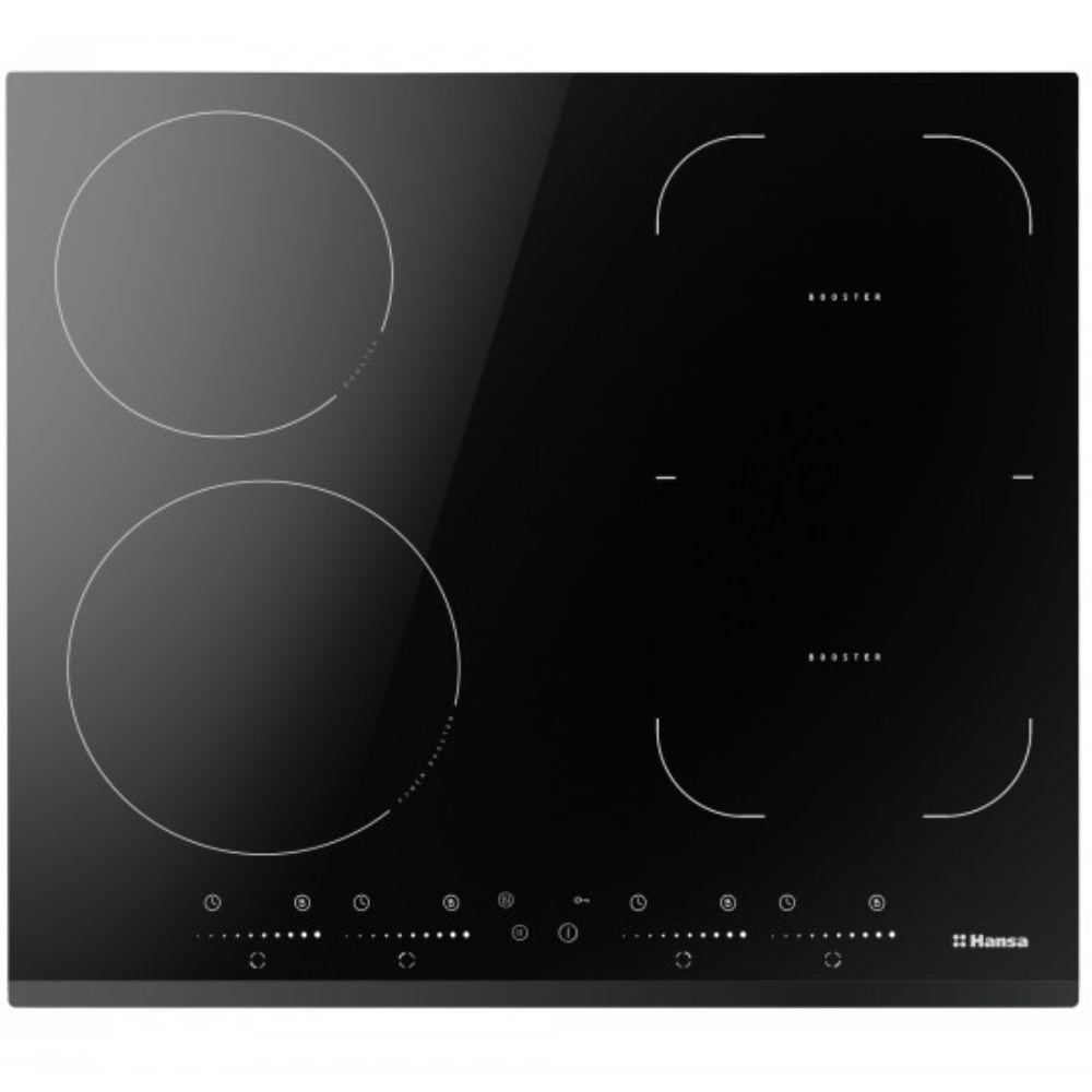 Hansa BHI68621 ugradna indukciona ploča – 4 grejne zone, Bridge funkcija, 7.4 kW