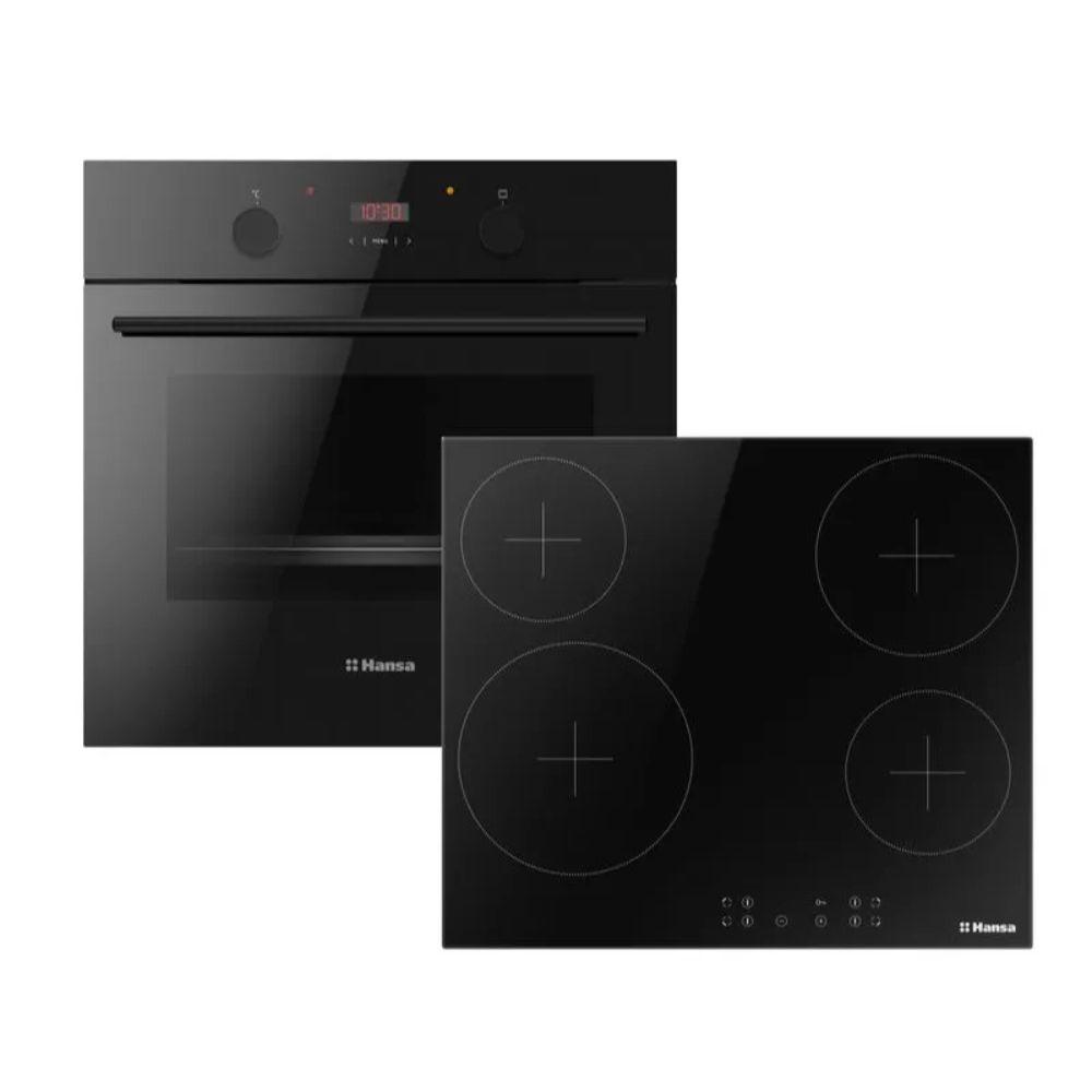 Hansa FCCS68309 ugradni set rerna i staklokeramička ploča crna