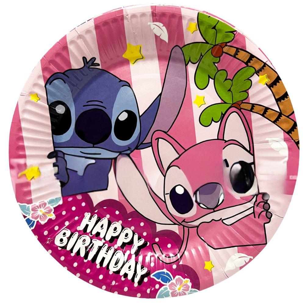 Kartonski tanjir okrugli Happy Birthday 3733