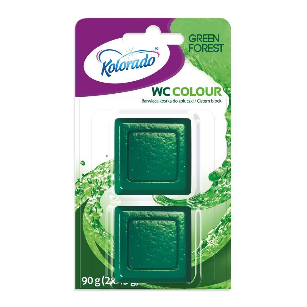 Kolorado WC Colour Green Forest tableta za vodokotlić – 2x45g – do 4 nedelje svežine