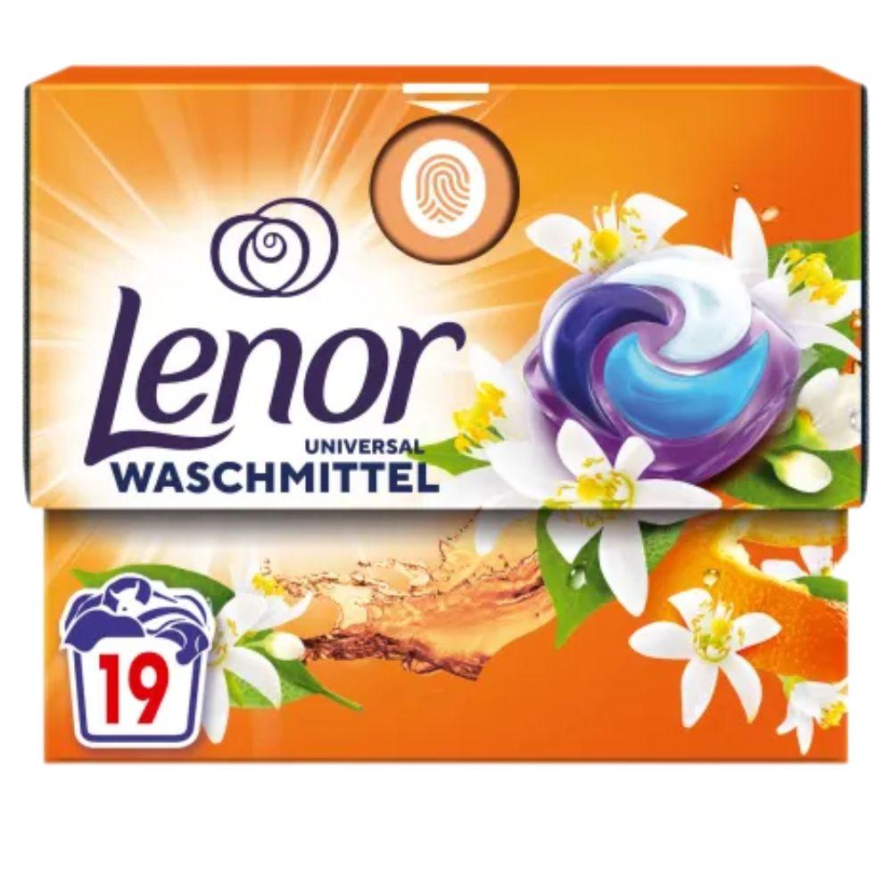 Lenor kapsule za veš – Orange Peach 3 u 1 – 19 kom – dugotrajna svežina i zaštita boja