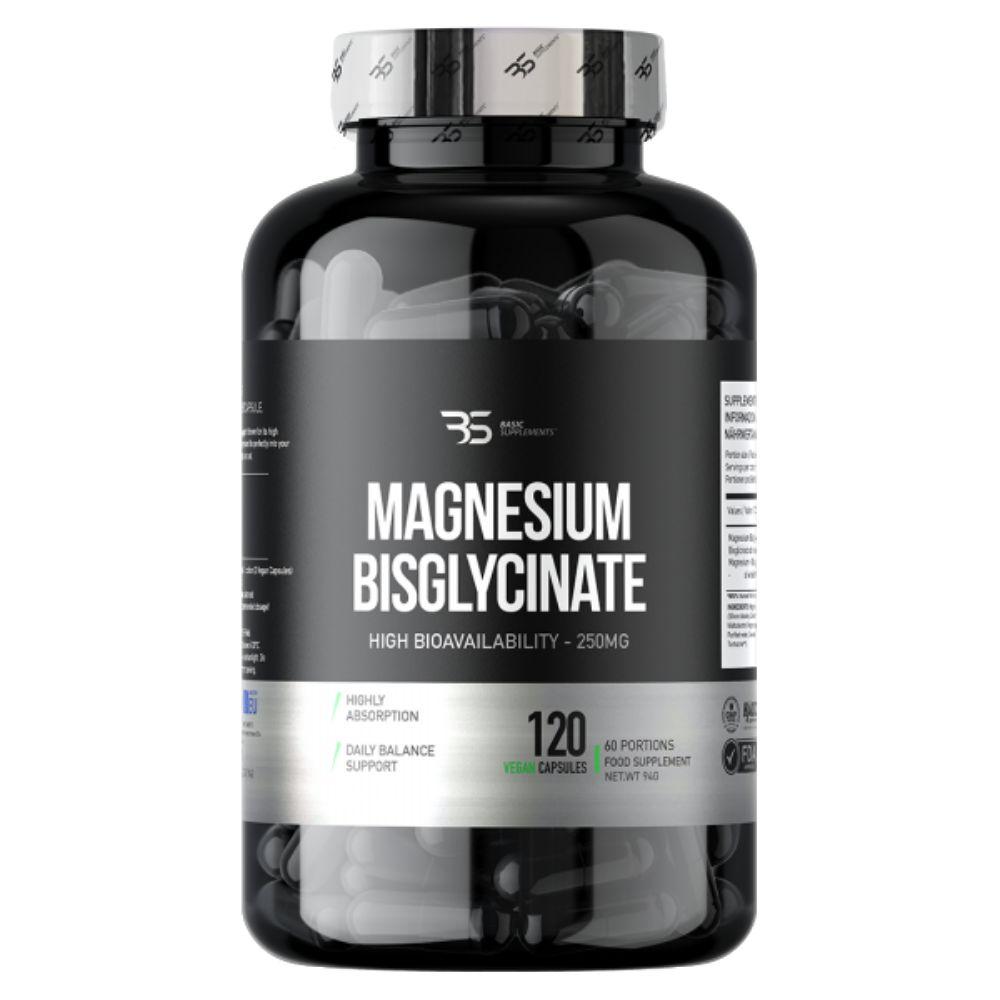 Magnezijum Bisglicinat 250 mg – 120 vegan kapsula-Basic Supplements