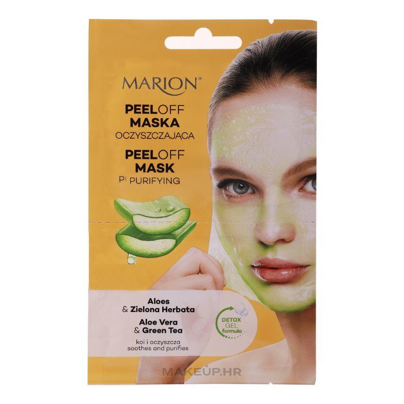 Marion Peel-Off maska za čišćenje lica – ekstrakt aloe vere i zelenog čaja – 2x9 ml