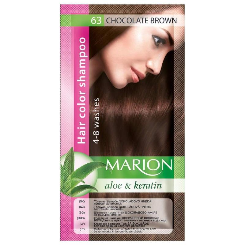 Marion Šampon za Bojenje Kose - 63 Chocolate Brown, 40ml