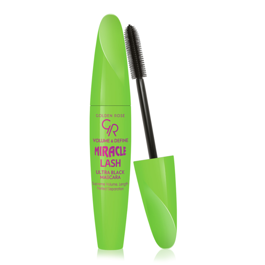 Maskara za volumen i definisanje trepavica Volume & Define Miracle Lash Ultra Black Mascara  GOLDEN ROSE 