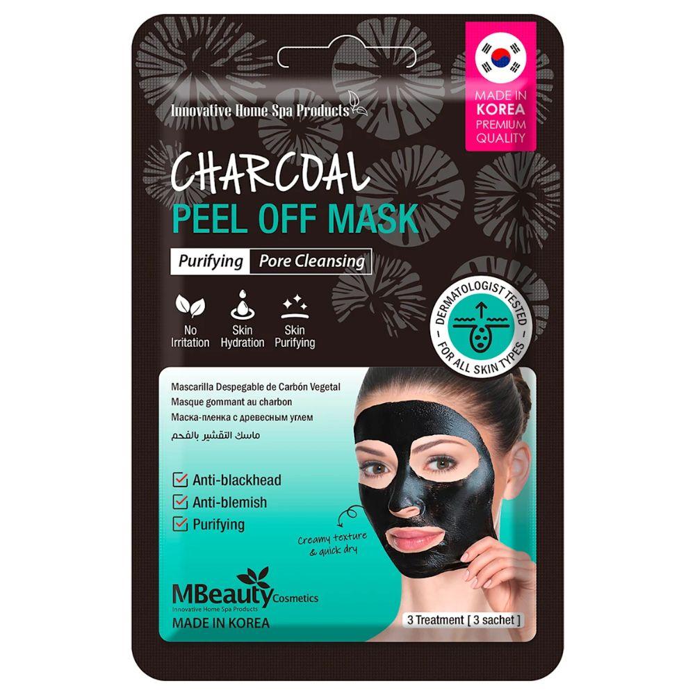 MBeauty PEEL OFF Detox maska za lice sa ugljem - 3 kom