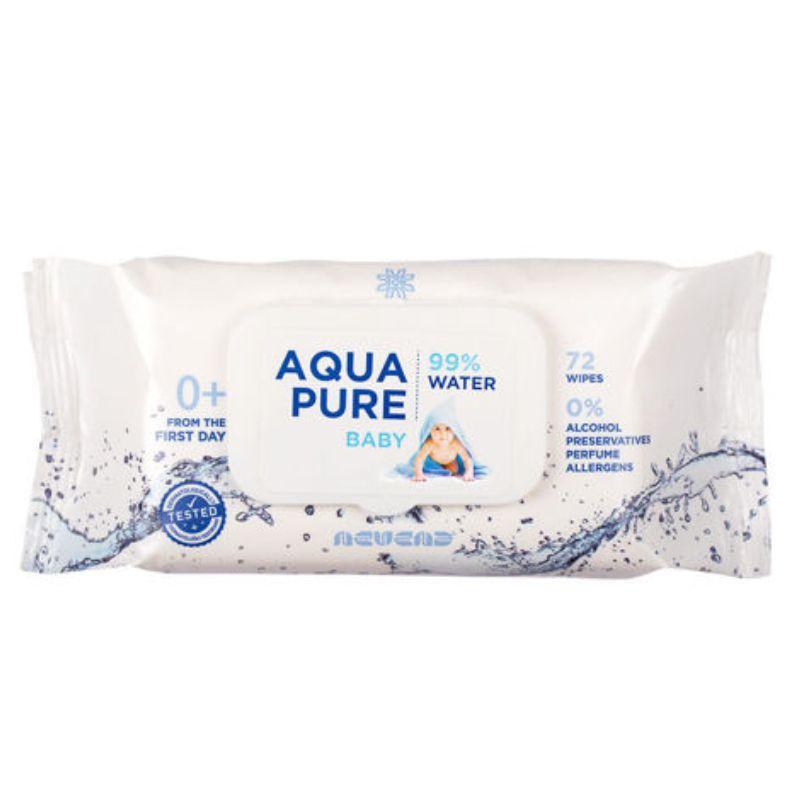 Nevena Aqua Pure 99% Water vlažne maramice za bebe – 72 kom