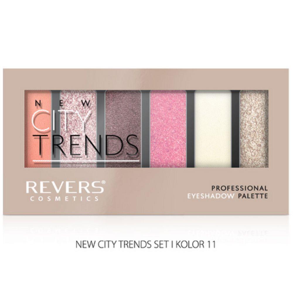 NEW CITY TRENDS Professional Eyeshadow Palette – paleta senki za oči, 6 nijansi