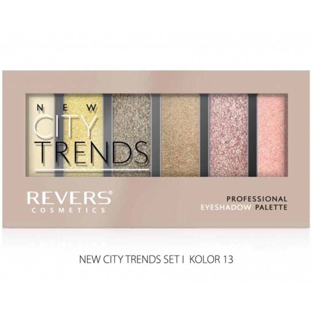New City Trends Professional Eyeshadow Palette – Revers, Nr.13, paleta senki za oči, 6 nijansi